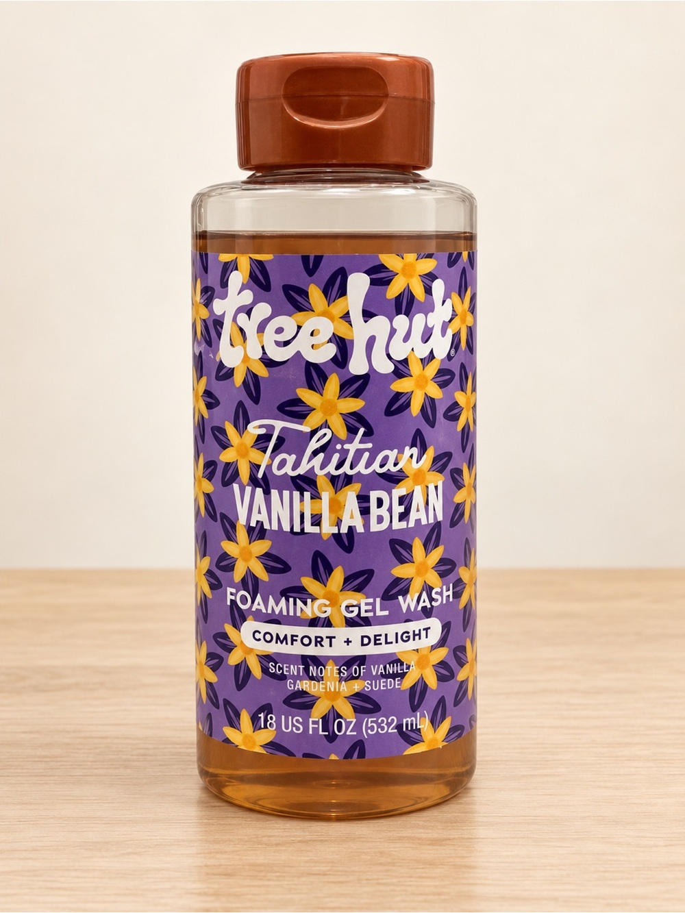 Tree Hut Tahitian Vanilla Bean Foaming Gel Wash - Purple
